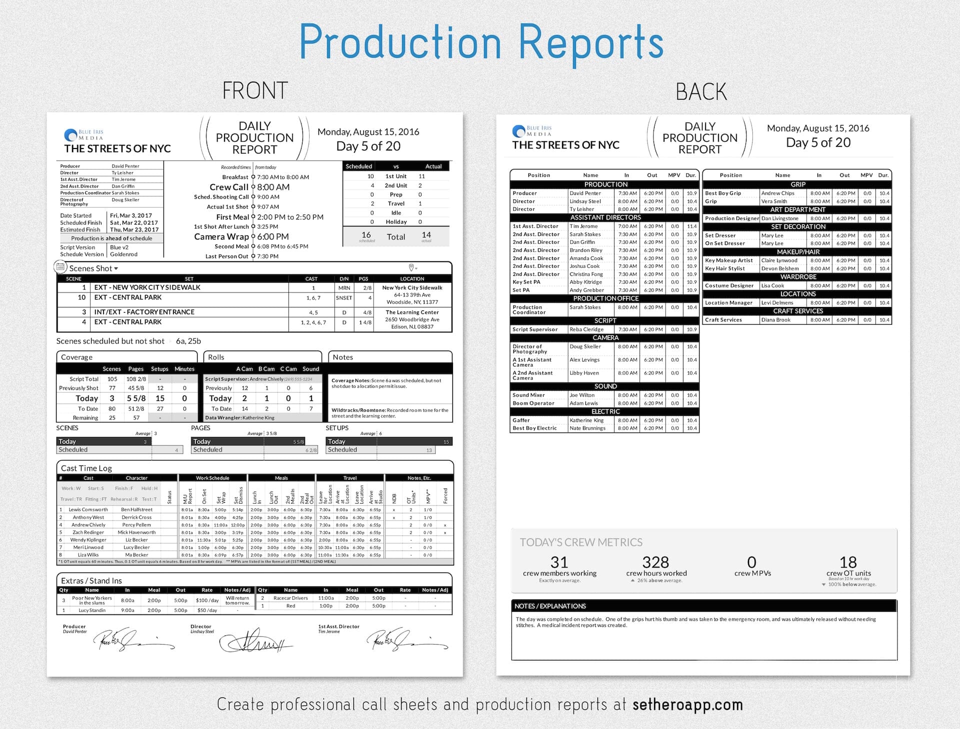 Daily-Production-Report-Template-Medium | SetHero